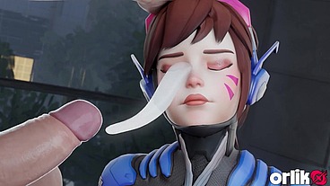 Sexy D.Va Asks To Use Condom For This Big Dick + Intense Cowgirl Gone Wild Hard Fuck 3D Overwatch Animation