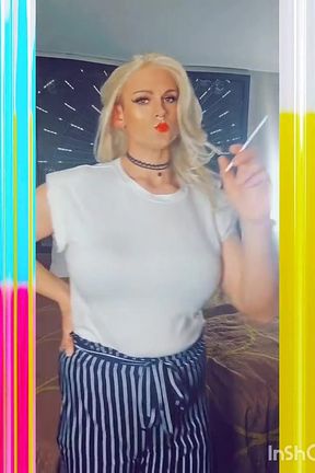 Sexy TS POV Smoking Fetish Outfit