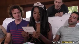 Anal Slut Daya Knight Celebrates Her Birthday with a Hardcore Gangbang