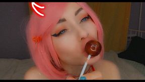 I Love Sucking Lollipop and Doing Ahegao Face!