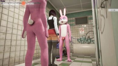 Kira slipped into the wrong room and got her holes stuffed by monsters