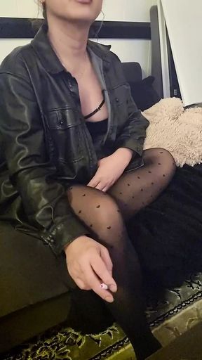 Leather Shirt Smoking