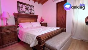 New model wants to be a porn actress and I record her porn casting initiation with my Big Cock