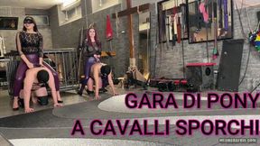 GARA DI PONY A CAVALLI SPORCHI - PONY RACE WITH DIRTY HORSES (ITA)