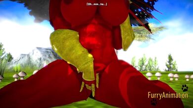 Dragon Claws Stretch Groin Squirting Furry Hentai Animation