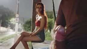 I risked masturbating at the bus stop next to a beautiful redhead