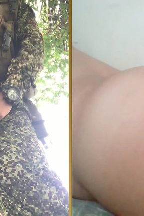 Young Soldier Cums for Me Live