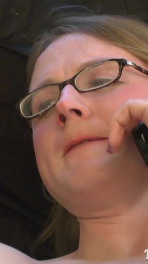 Teeny Petite trans girl Sadie Hawkins blows load at work