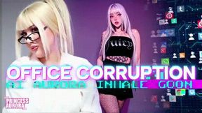 Office Corruption - Ai Aurora inhale goon