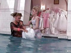 Bitchy Bride To Be In Wetlook Catfight