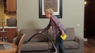 Buff dude is going to screw that blond-haired housemaid