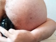 Use cum as lub for gape