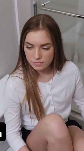 StepSiblings - Summer Brooks Masturbates While Watching Stepbro Fucking His GF And Asks For His Dick   Clip 1