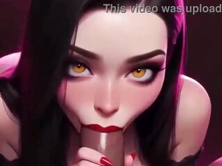 Ai Generated Red mother I'd like to fuck Sucks Giant Rod - Toon Manga