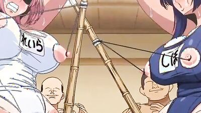 Watch Japanese Hentai porn with lingerie-clad babes getting it on in this steamy hentai