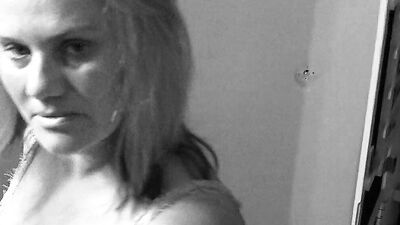 Amateur lesbian babes tease each other and play with their pussies