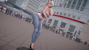 Willow Schnee Dances Seductively for JICJIC Fun in Anime RWBY Style