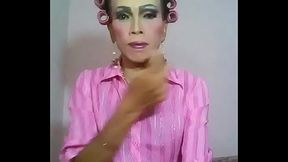 Patricia pattaya pink dress makeup chic