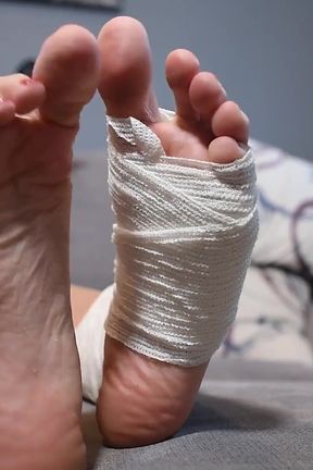 Hurn Ankle on Her Big Teen Foot, POV