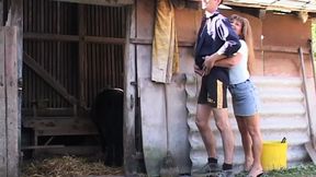 Horny mature gets slammed in her butt hole