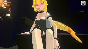 Bowsette Rules with Naughty Feet Forbidden Bathroom Pleasures