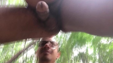 RED 078.1 Fucking hard in the horny bushes after bathing in the river (part 1)