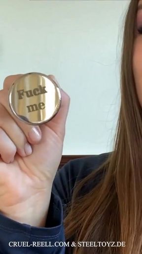 Must-see moment from &quot;Cruel Reell Plays with 35mm Stainless Steel Buttplug  Elegant Anal Pleasure by Steeltoyz&quot;