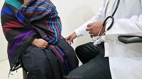 Telugu doctor checking local lady boobs in clinic