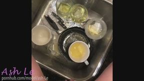 Peeing in the Sink full of Dirty Dishes (40)