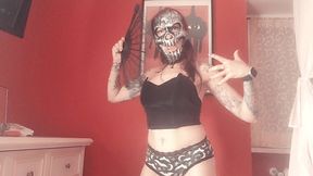 hot full strip tease for a scary halloween