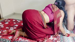 Indian Desi Newly Married wife fucking hard in saree on Honeymoon