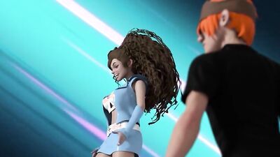 Naughty anime babes go wild in public with hardcore 3D sex and messy creampies