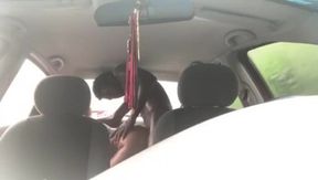 Sweaty Ebony Sex In The Backseat