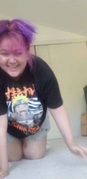 300 lbs BBW rolling XD no panties!