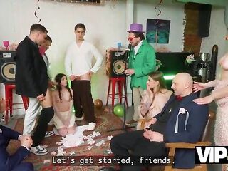 VIP4K. A Wedding Orgy with one Bride
