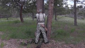 Jason Collins military hook-up in the woods!