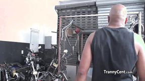 ”Auto mechanic fucks slutty transgender”