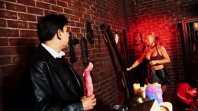 Latex Sluts Get Their Butts Fucked in a Creepy Shop and Swap Ass to Mouth