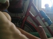 Teen athlete HUGE convulsing cumshot