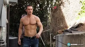 Mature Brunette Brenda gets DP'd by two guys