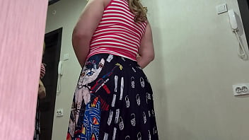 Stepmom's Big Ass: Amateur BBBW Anal BJ