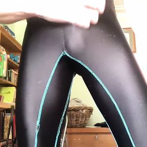 Shiny Nylon spandex leggings