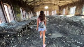 Caught a Cheeky Bitch in an Old Factory and Fucked in the Ass