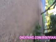 Catched masturbating at the park.... onlyfans: bolivianamimi