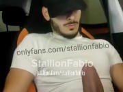 Flashing Cock in the Car