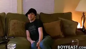 Emo Twink 18+ Delivers Sloppy Blowjob Before Intense Bareback Gay Sex Session