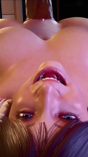 Rigid3d D3d Lynya Intense Double Penetration: Hot Big-ass Babe Takes Two Cocks in Hardcore Doggy Style Pleasure