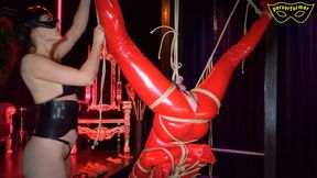 Shibari Slave Must Endure Upside Down Bondage