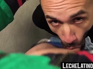 Cute Latin dude's first gay sex tape: blowjobs, barebacking, and facials