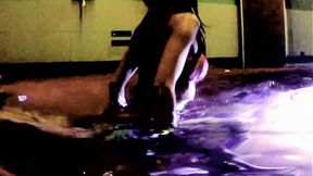 I pleasured a stranger in the hot tub and let him shoot inside my snatch